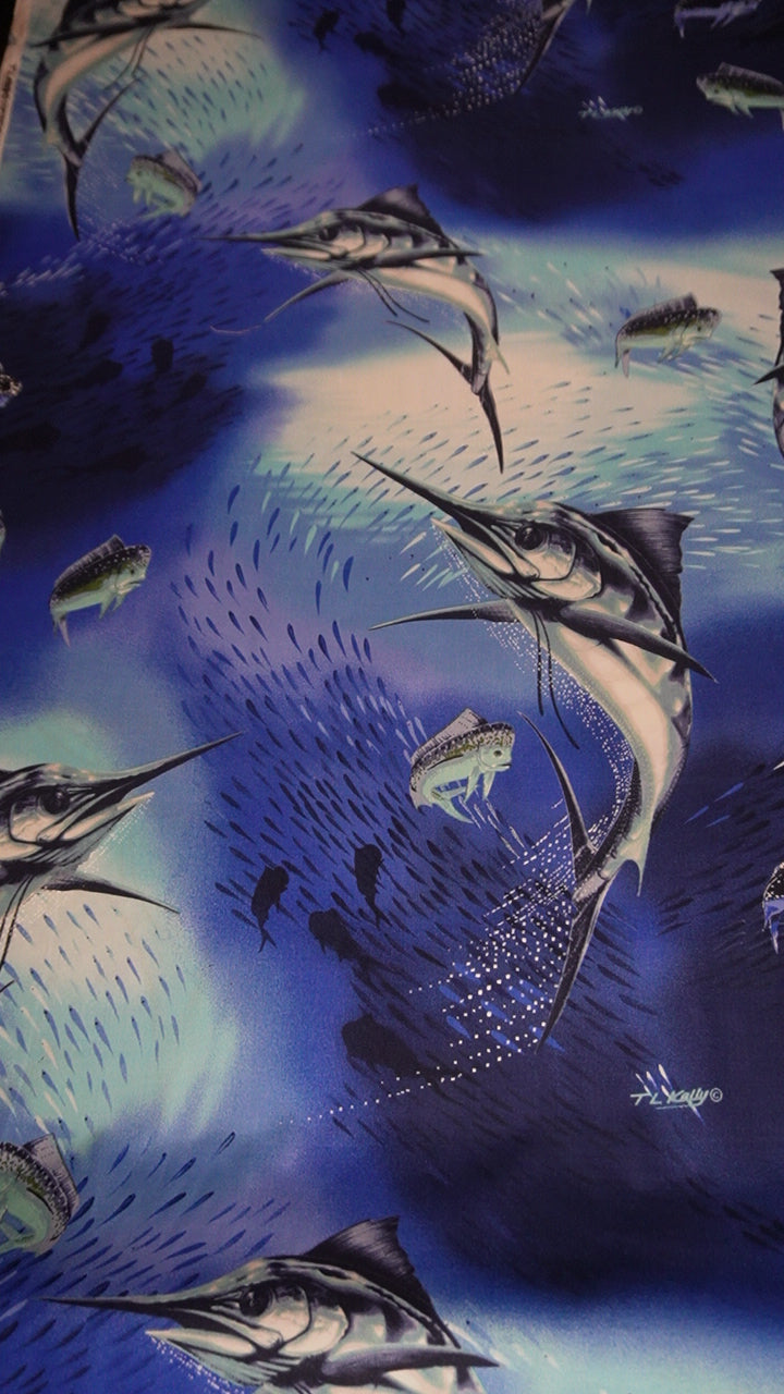 Marlins Reef- 100% cotton