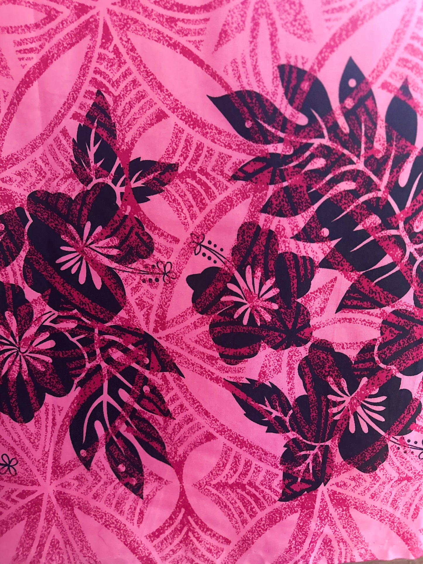 Pink Hawaiian Border Print