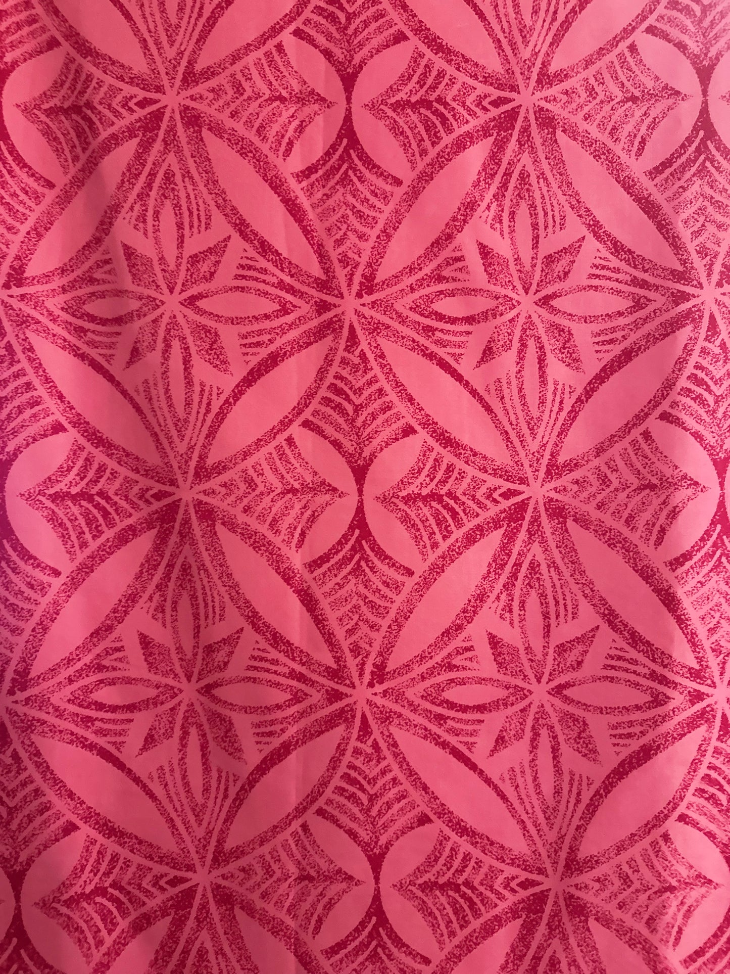 Pink Hawaiian Border Print