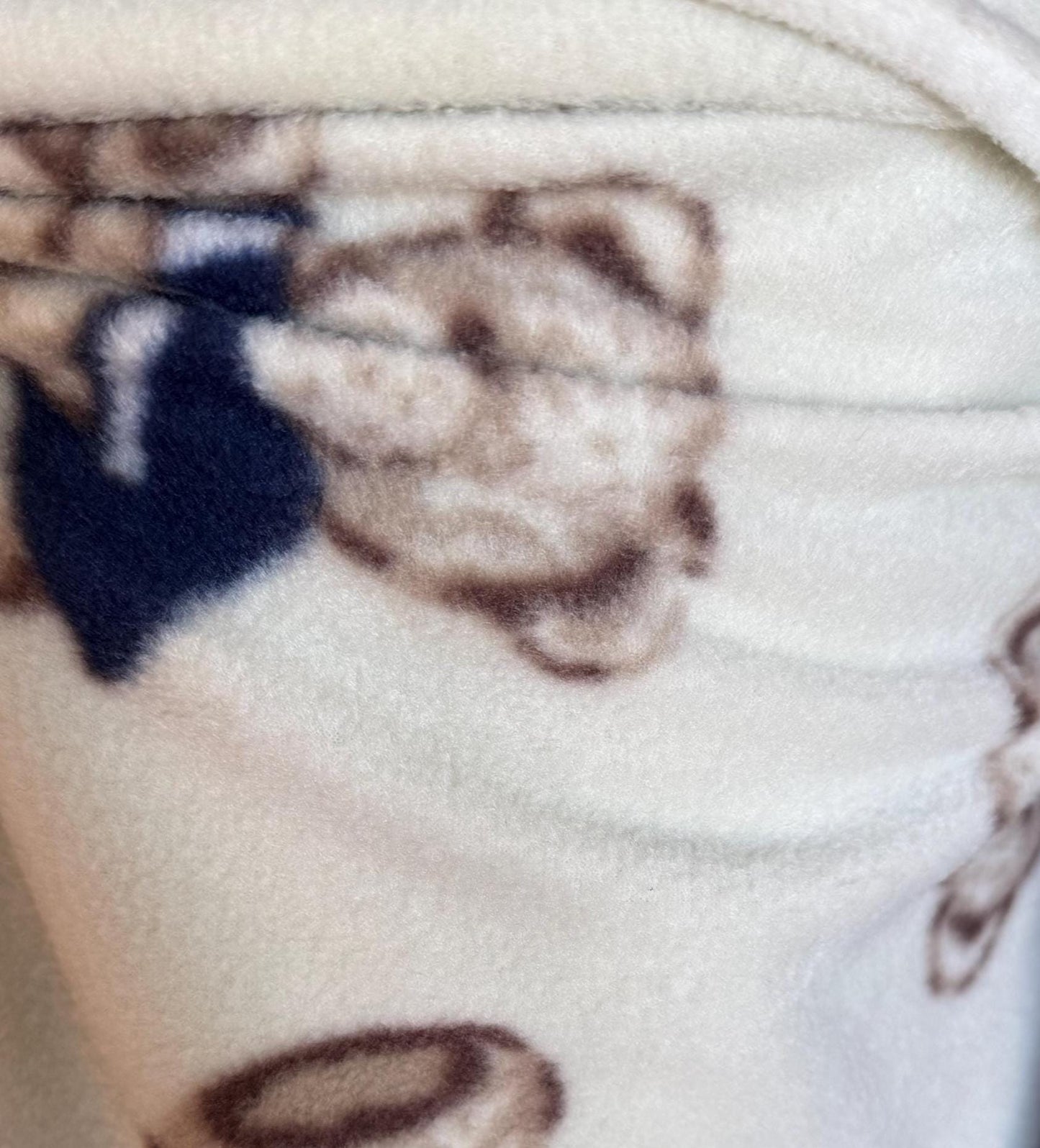 Teddy Bear Polar Fleece Fabric: 60" Wide Plush Polyester, Anti-Pill