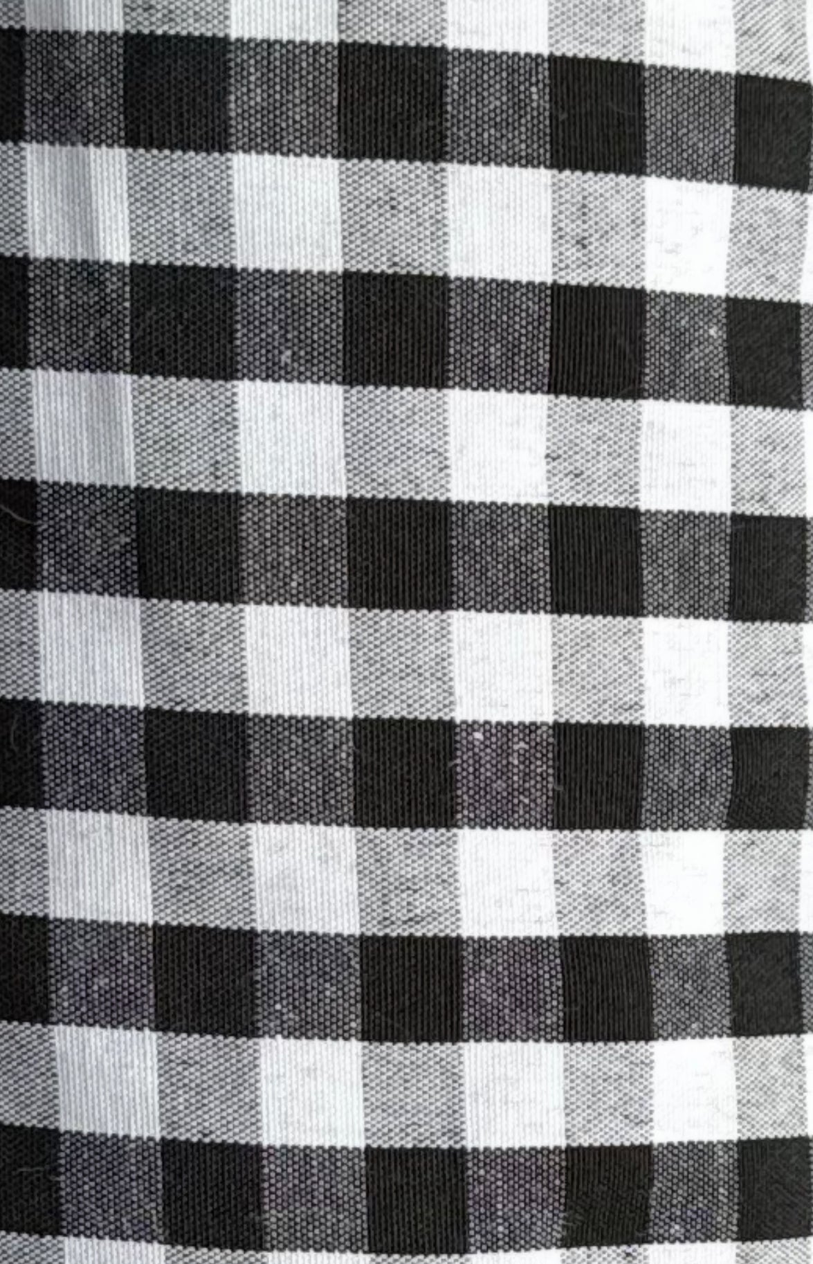 Gingham Poly Cotton Fabric: 1/4" Checkered Squares, 60" Wide, Sold by the yard