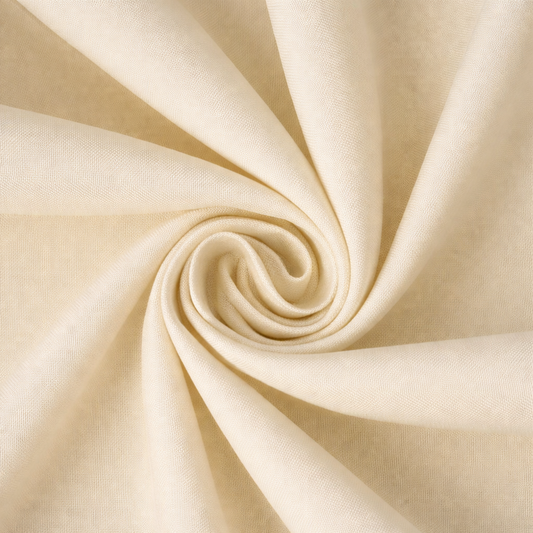 Ivory Polyester poplin- 120” wide - Sold by the yard