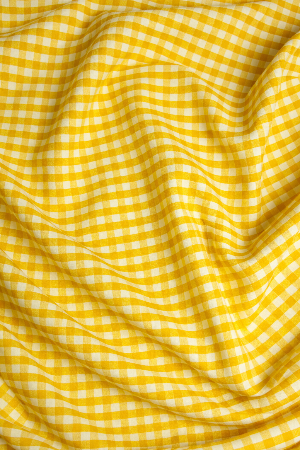 Gingham Poly Cotton Fabric: 1/4" Checkered Squares, 60" Wide, Sold by the yard