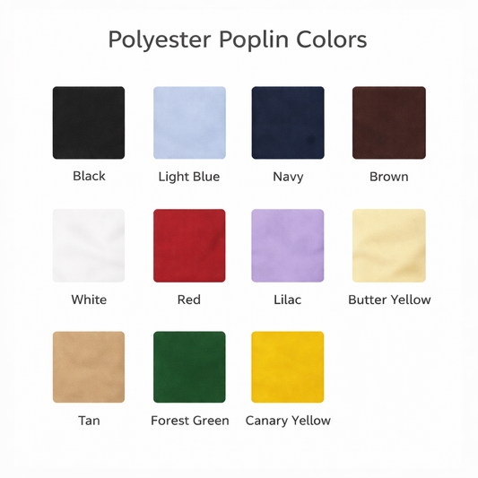 Polyester Poplin Fabric - 60” Wide - Sold by the Yard