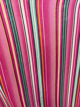 Load image into Gallery viewer, Pink Multi striped Rayon Challis
