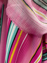 Load image into Gallery viewer, Pink Multi striped Rayon Challis
