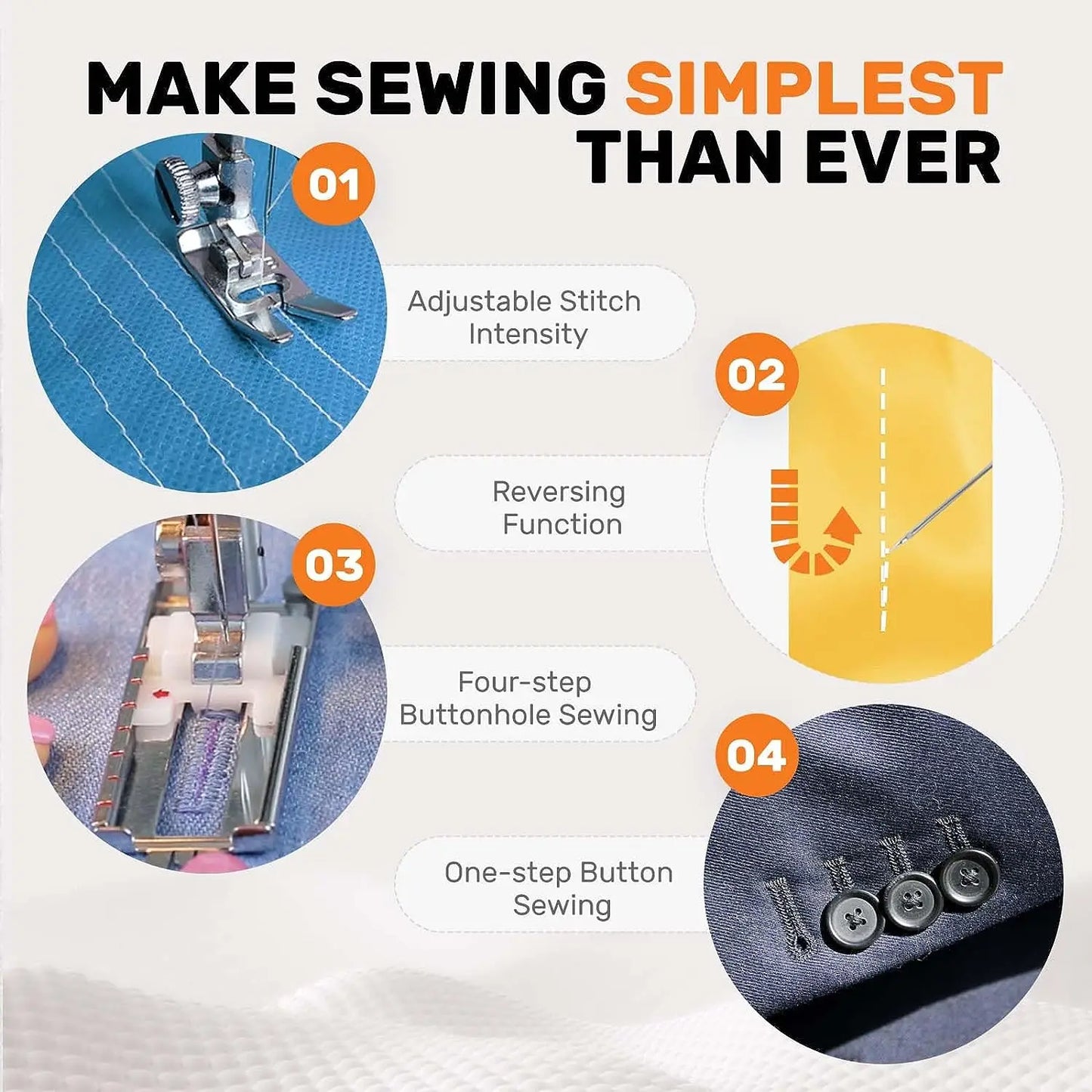 Portable Beginner Friendly Sewing machine