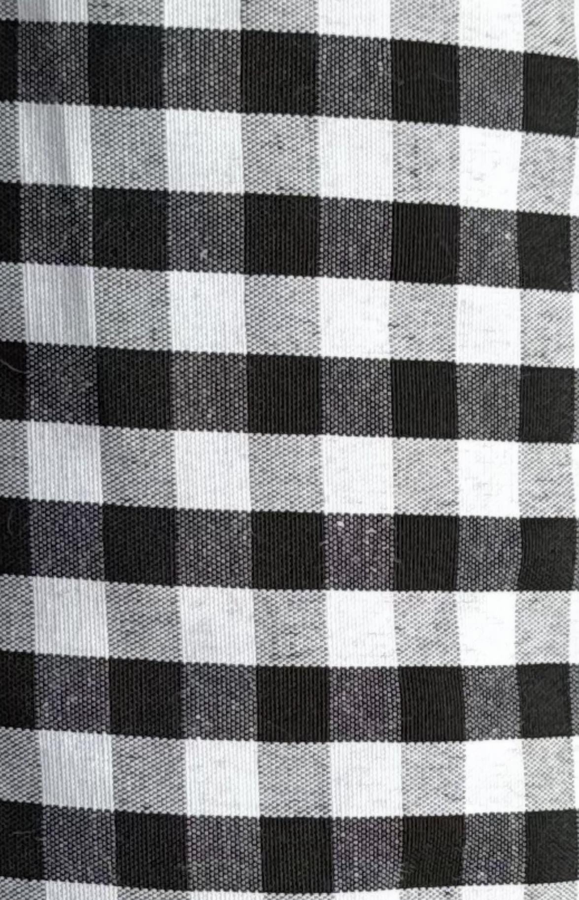 Gingham Poly Cotton Fabric: 1/4" Checkered Squares, 60" Wide, Sold by the yard