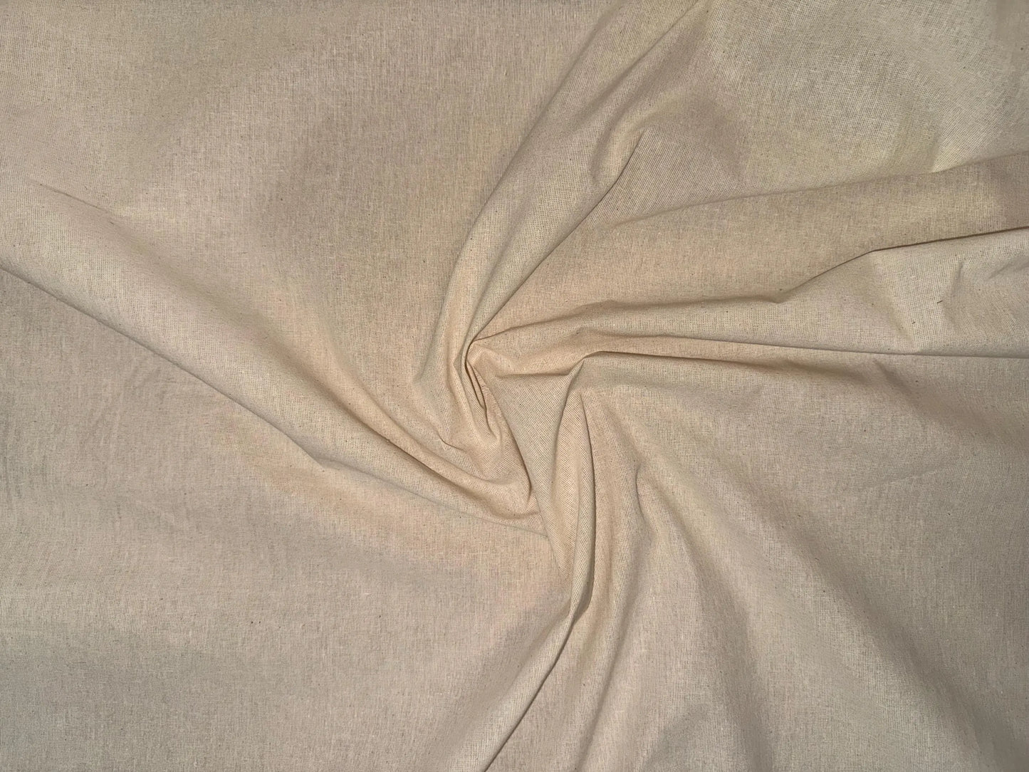100% Cotton Natural Muslin Fabric – 63" Width