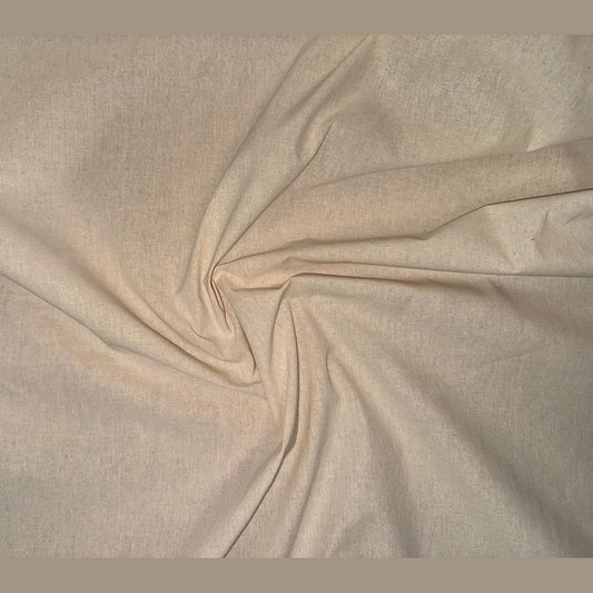 Natural Cotton Muslin Fabric — 150 Yard Roll — 63” Wide — Wholesale / Bulk by the roll - FREE SHIPPING