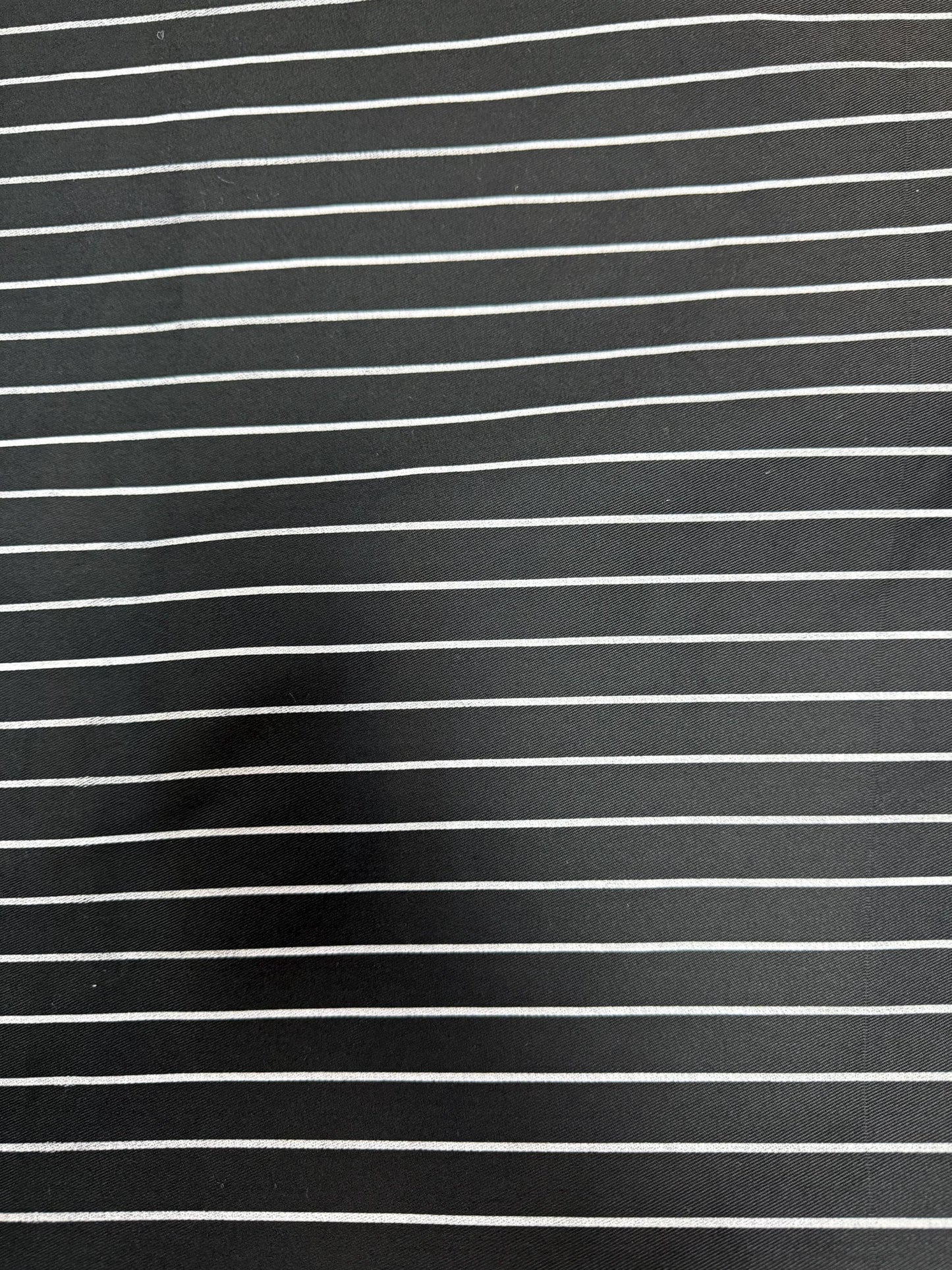 Pinstripe Twill Fabric: Black & White Gothic Cosplay, Jack Skellington Costume, Sold by the yard