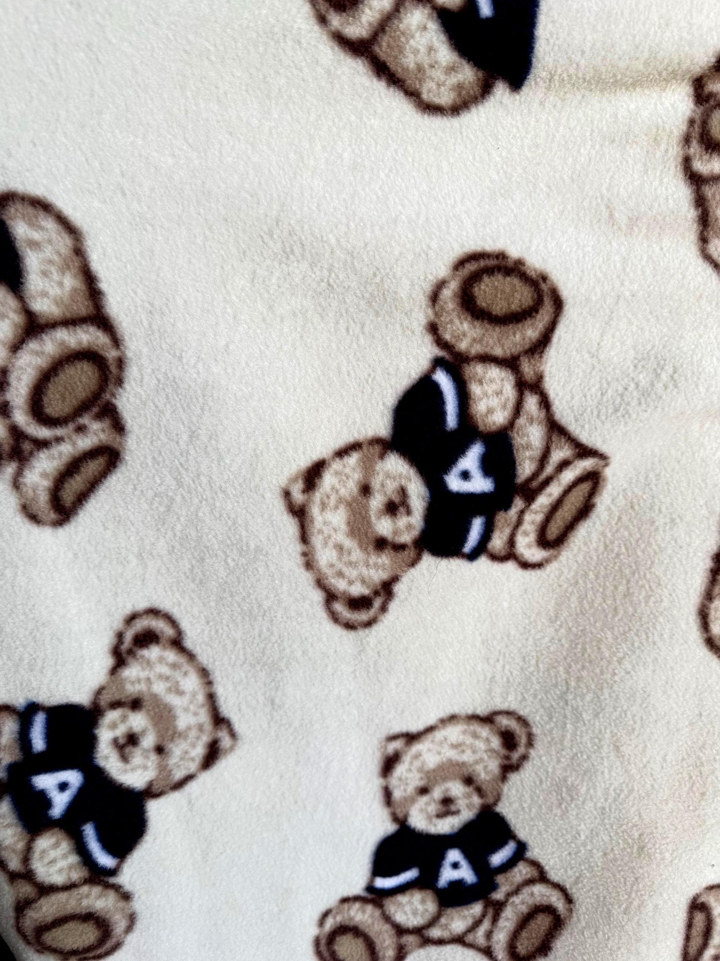 Teddy Bear Polar Fleece Fabric: 60" Wide Plush Polyester, Anti-Pill