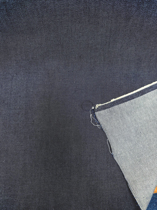 Indigo Blue Denim Fabric – Cotton, Medium Weight, Apparel Fabric by the Yard