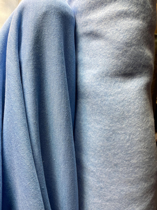 Marina Blue Polyester Fleece Fabric: 60" Wide, Sold by the Yard