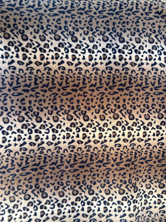 Leopard Polar Fleece Fabric: 60" Wide - By the Yard - No Sew Fleece