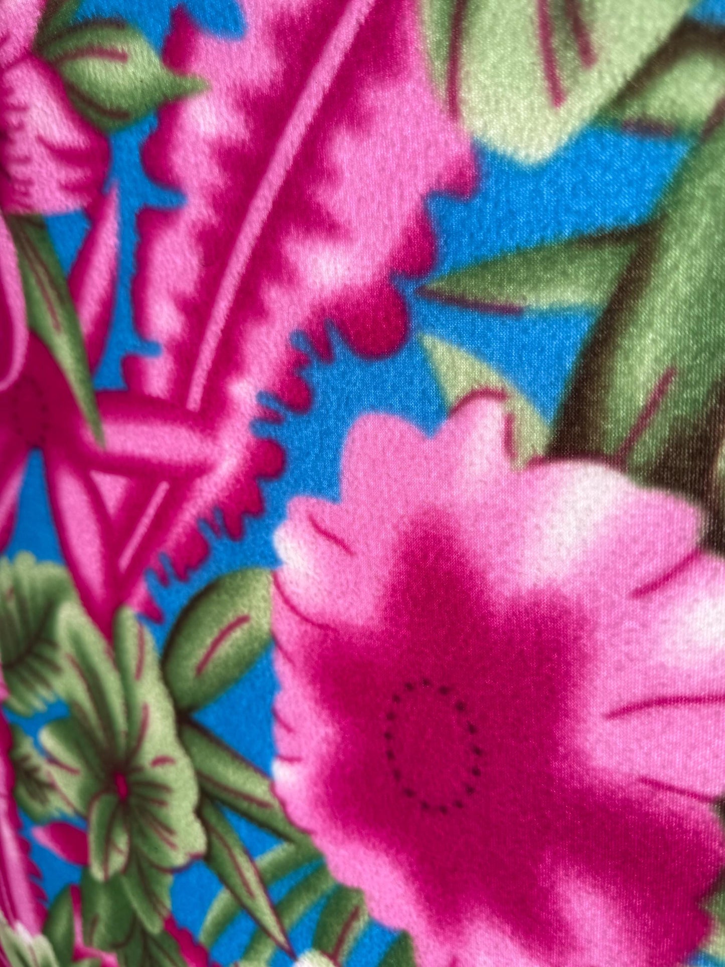 Floral Polar Fleece Fabric: 60" Wide - By the Yard - No Sew Fleece
