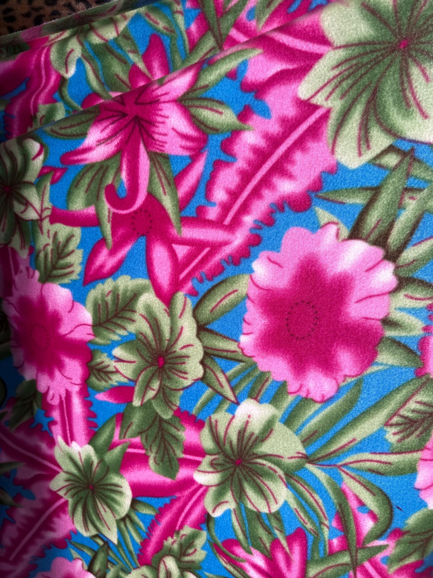 Floral Polar Fleece Fabric: 60" Wide - By the Yard - No Sew Fleece