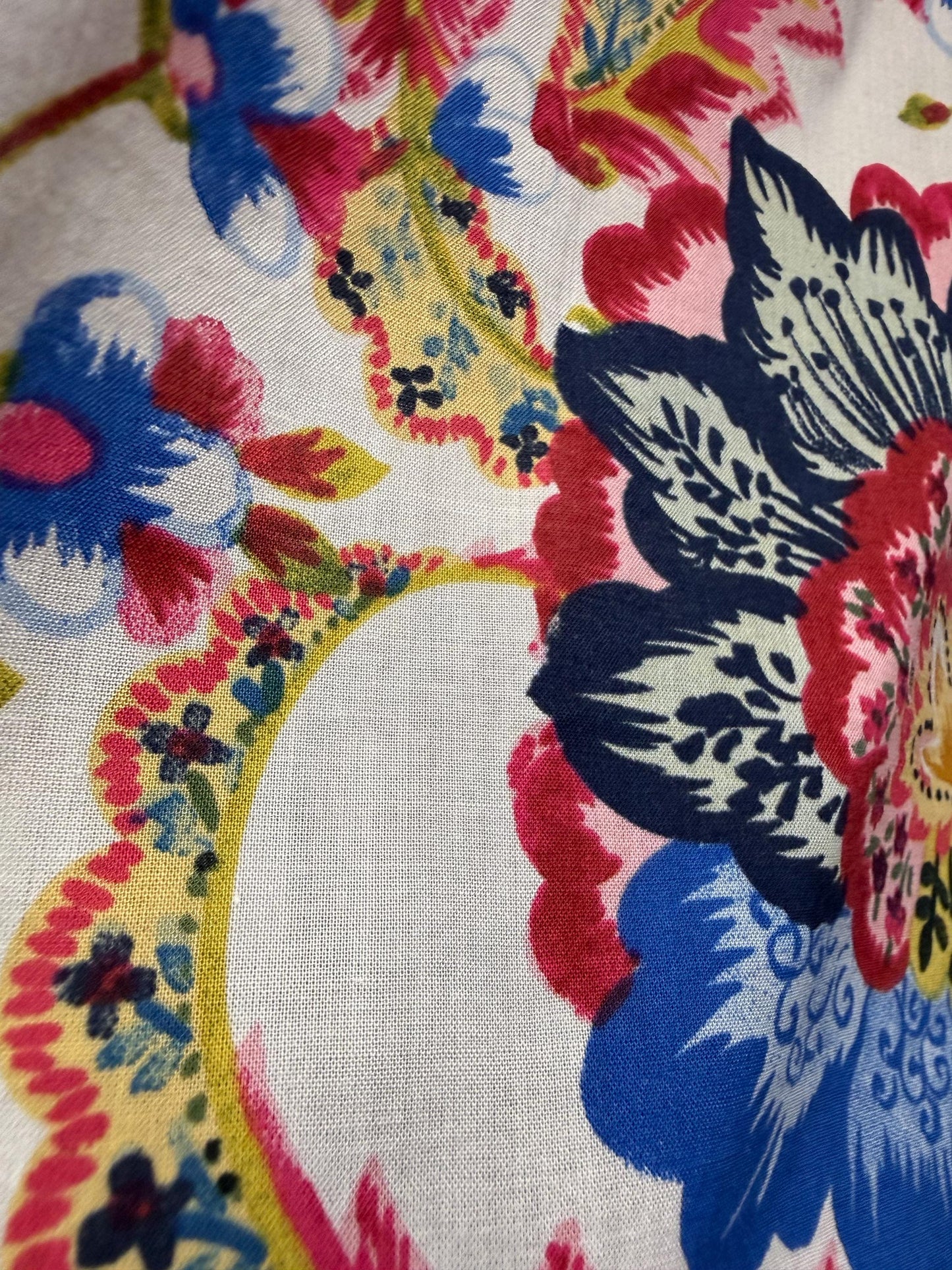 Floral Rayon Challis Fabric: Lightweight Woven, 58" Wide Sold by the yard