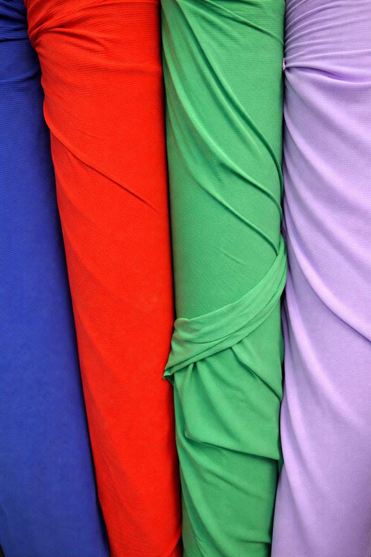 4x2 Rib Knit Fabric – Soft Stretch Polyester Rayon Spandex Blend - Sold by the yard