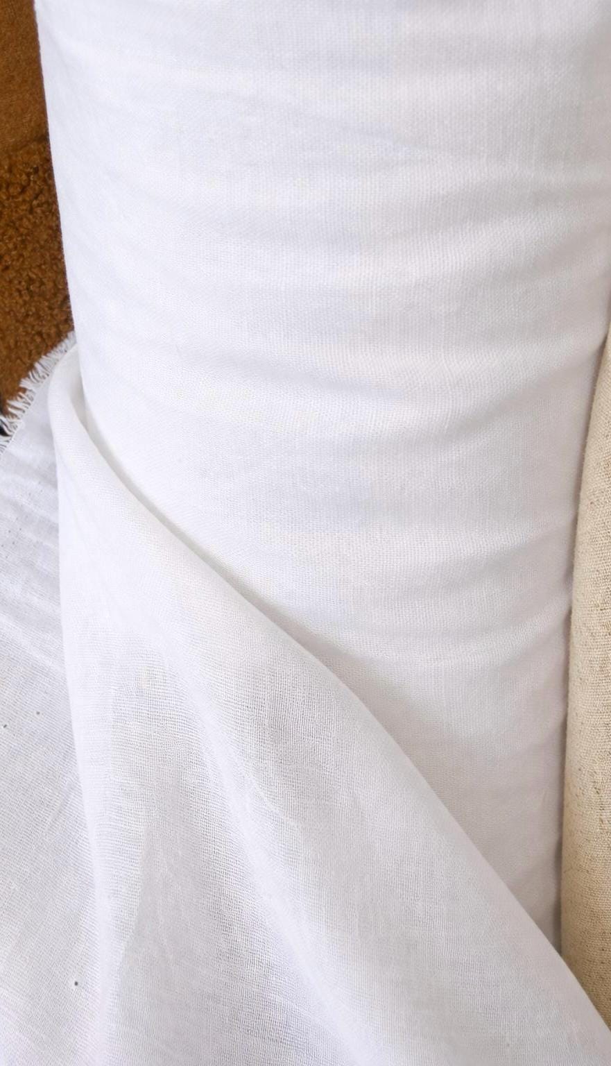 Linen Rayon Blend Fabric – 54” wide - Soft Draping Woven – Apparel & Sewing Fabric (Sold by the Yard