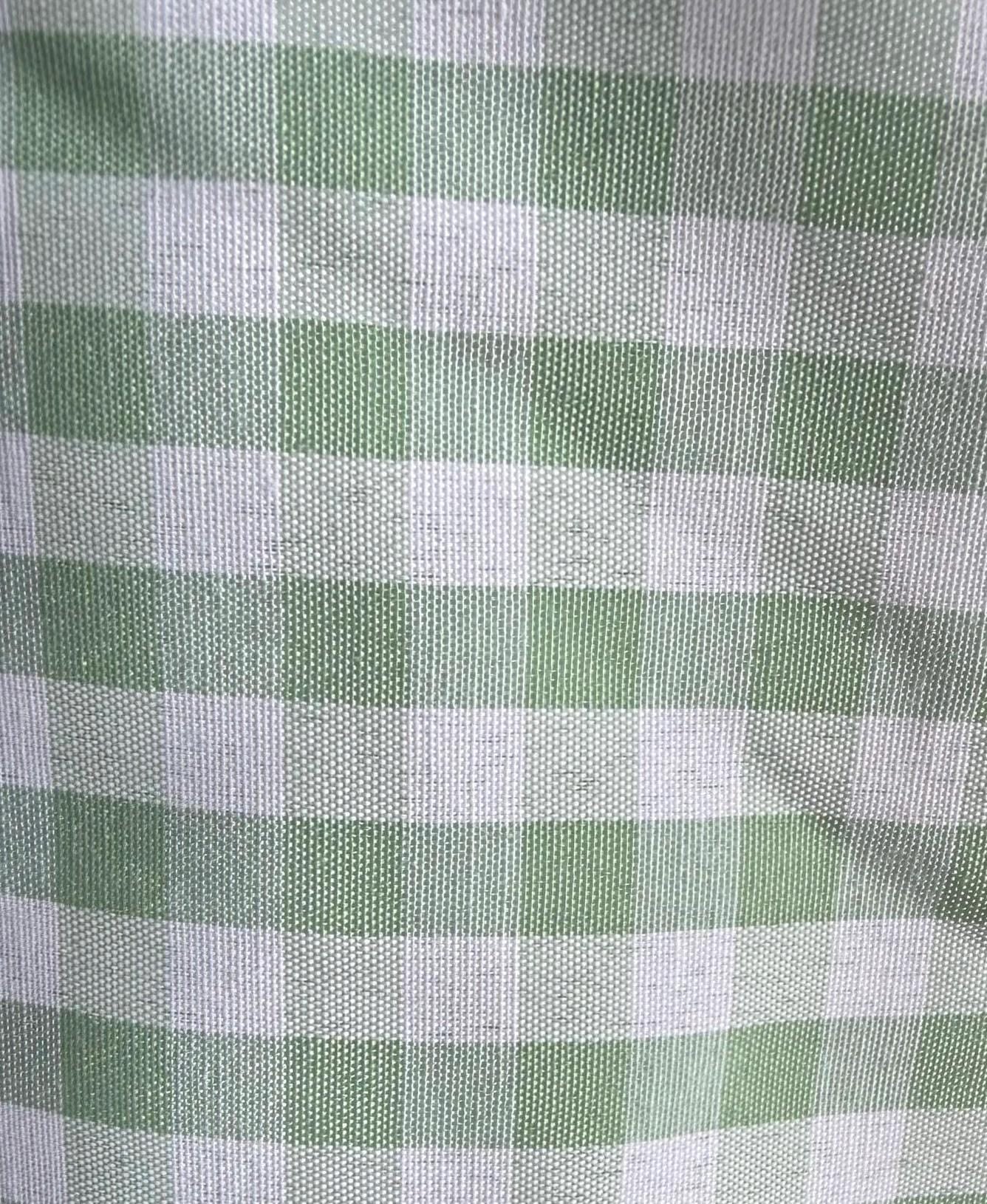 Gingham Poly Cotton Fabric: 1/4" Checkered Squares, 60" Wide, Sold by the yard
