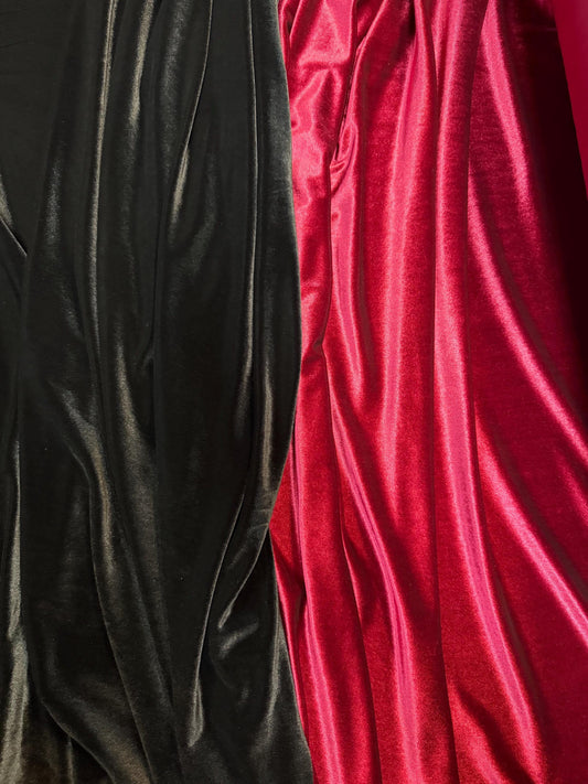 Stretch Velvet Fabric by Yard | 4-Way Stretch Apparel, Dancewear, Gala Dresses