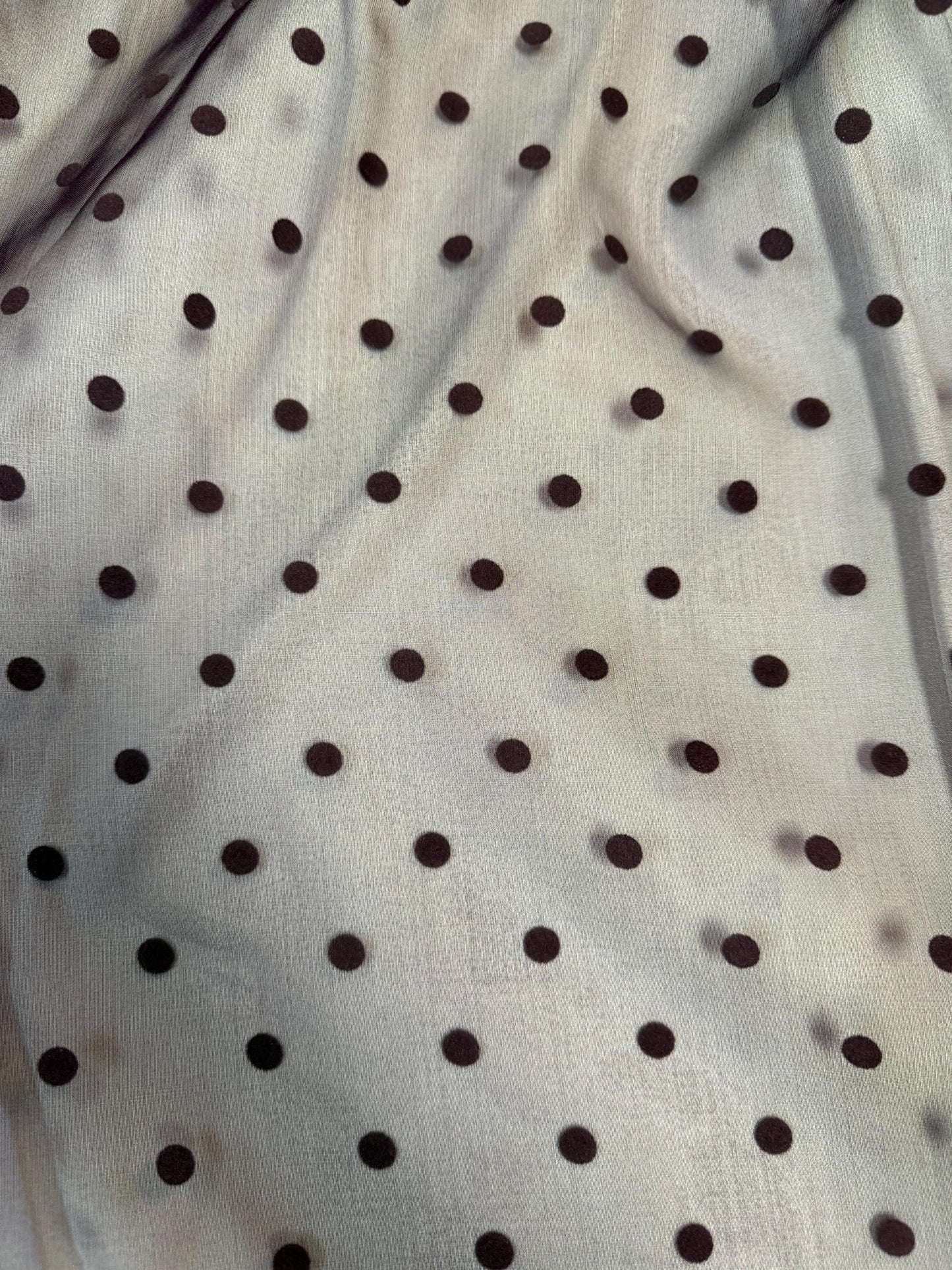 Polka Dot Organza Fabric by the Yard | 60" Wide | 100% Polyester | Sheer Dot Fabric