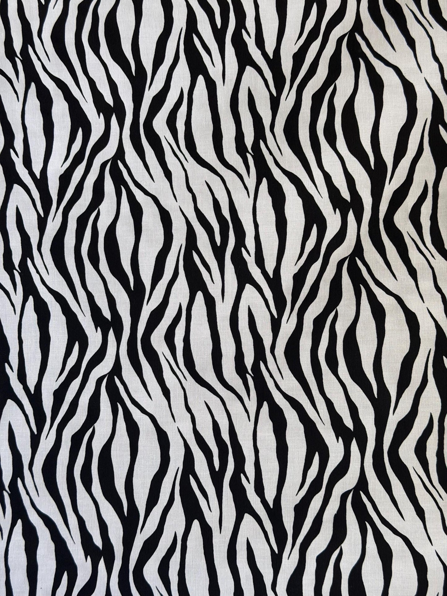 Zebra Print Cotton Stretch Fabric by the Yard – 45" Wide – Animal Print - Apparel & Crafts