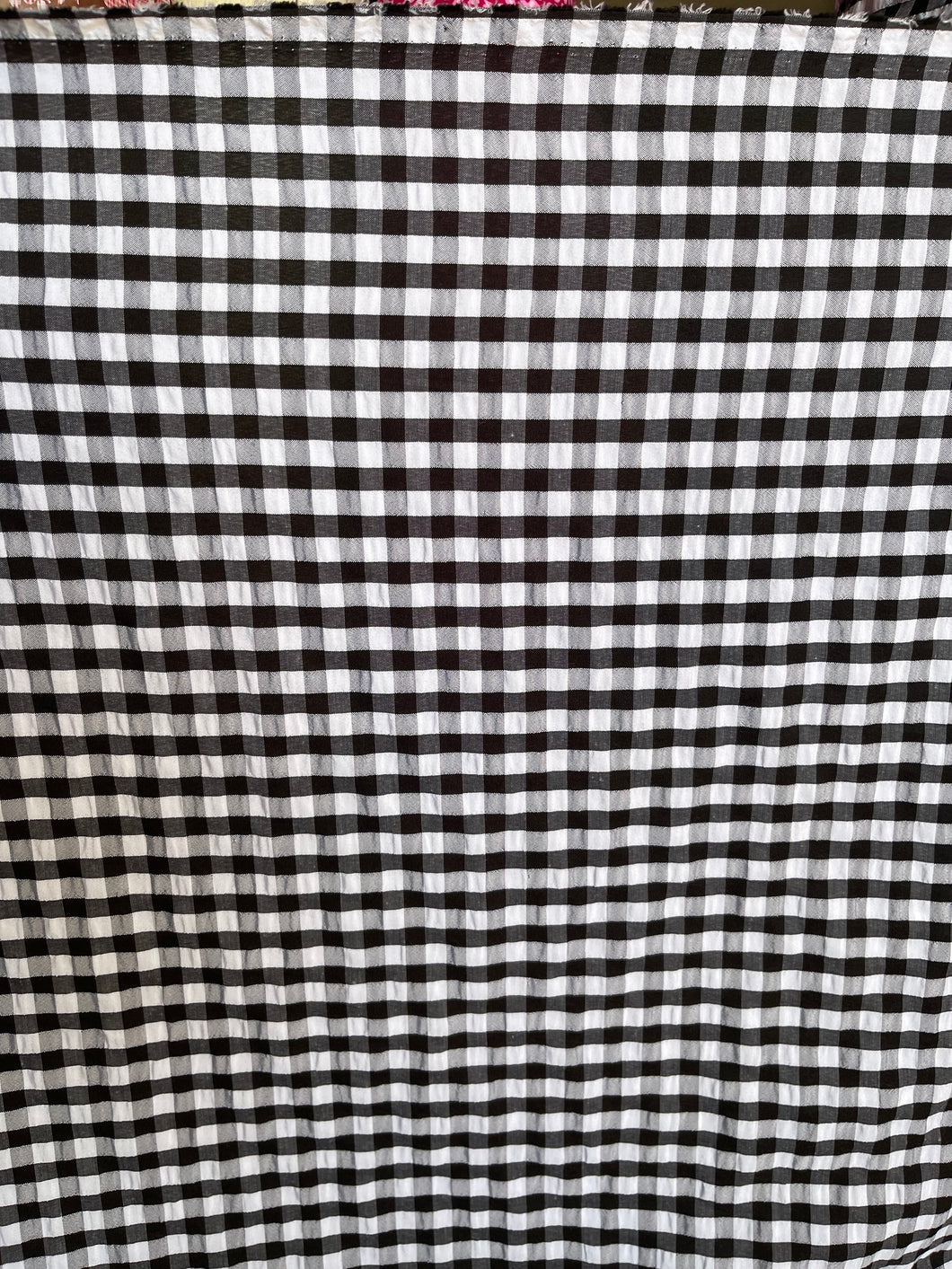Black and white gingham (3 yard piece)